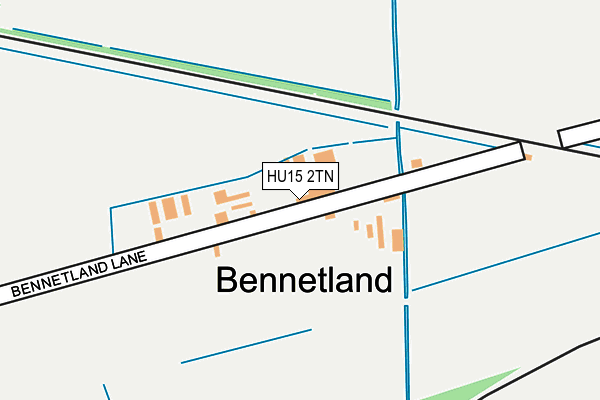 HU15 2TN map - OS OpenMap – Local (Ordnance Survey)