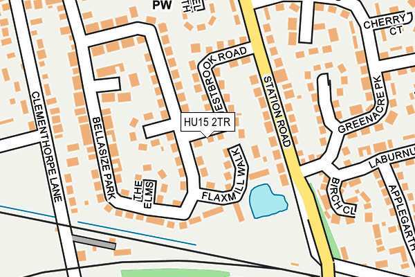 HU15 2TR map - OS OpenMap – Local (Ordnance Survey)