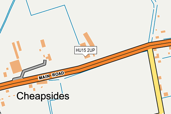 HU15 2UP map - OS OpenMap – Local (Ordnance Survey)