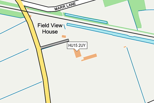 HU15 2UY map - OS OpenMap – Local (Ordnance Survey)