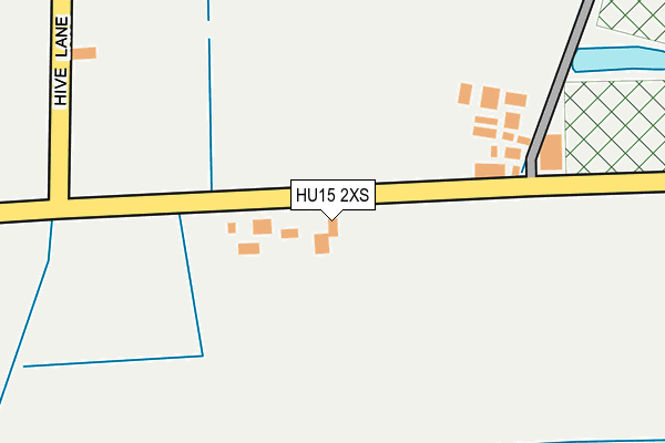 HU15 2XS map - OS OpenMap – Local (Ordnance Survey)