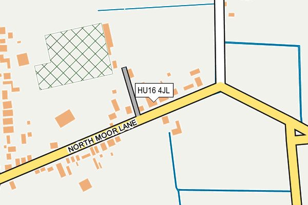 HU16 4JL map - OS OpenMap – Local (Ordnance Survey)