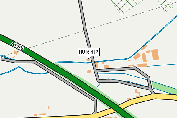 HU16 4JP map - OS OpenMap – Local (Ordnance Survey)