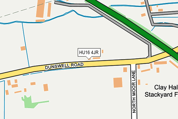 HU16 4JR map - OS OpenMap – Local (Ordnance Survey)