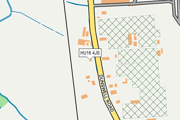 HU16 4JS map - OS OpenMap – Local (Ordnance Survey)