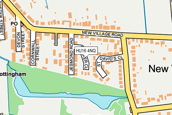 HU16 4NQ map - OS OpenMap – Local (Ordnance Survey)