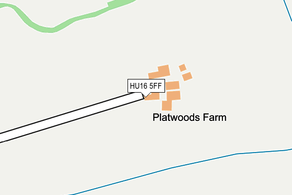HU16 5FF map - OS OpenMap – Local (Ordnance Survey)
