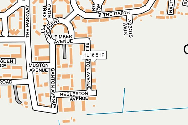 HU16 5HP map - OS OpenMap – Local (Ordnance Survey)