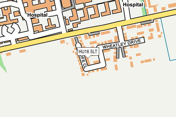 HU16 5LT map - OS OpenMap – Local (Ordnance Survey)