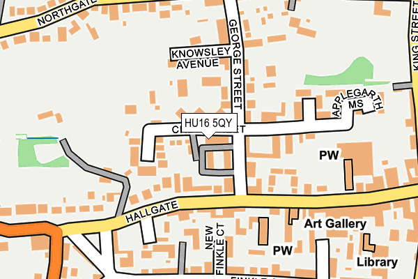 HU16 5QY map - OS OpenMap – Local (Ordnance Survey)