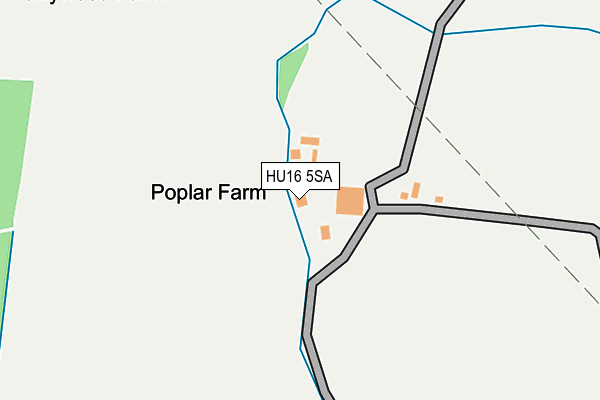 HU16 5SA map - OS OpenMap – Local (Ordnance Survey)