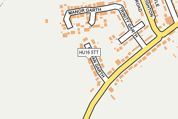 HU16 5TT map - OS OpenMap – Local (Ordnance Survey)