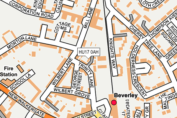HU17 0AH map - OS OpenMap – Local (Ordnance Survey)