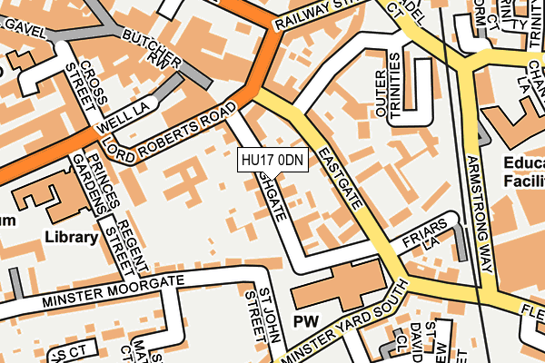 HU17 0DN map - OS OpenMap – Local (Ordnance Survey)