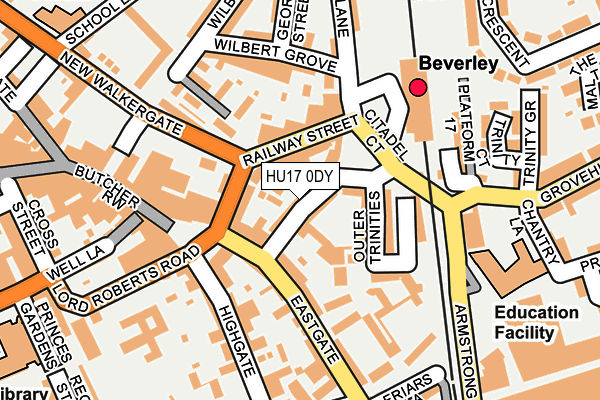 HU17 0DY map - OS OpenMap – Local (Ordnance Survey)