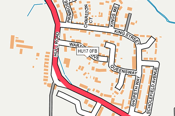 Map of WOODMANSEY DEVELOPMENTS LIMITED at local scale