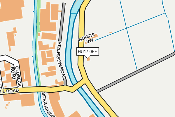 HU17 0FF map - OS OpenMap – Local (Ordnance Survey)