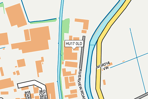 HU17 0LD map - OS OpenMap – Local (Ordnance Survey)