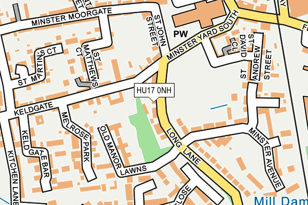 HU17 0NH map - OS OpenMap – Local (Ordnance Survey)