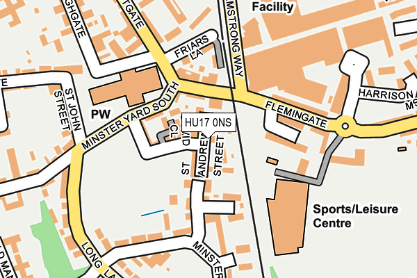 HU17 0NS map - OS OpenMap – Local (Ordnance Survey)