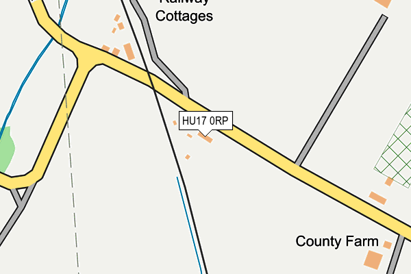 HU17 0RP map - OS OpenMap – Local (Ordnance Survey)