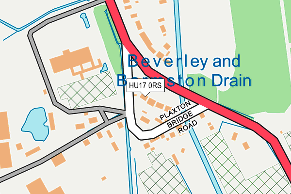 HU17 0RS map - OS OpenMap – Local (Ordnance Survey)