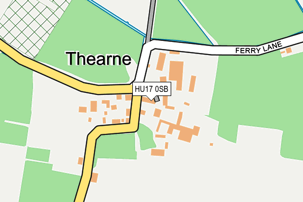 HU17 0SB map - OS OpenMap – Local (Ordnance Survey)