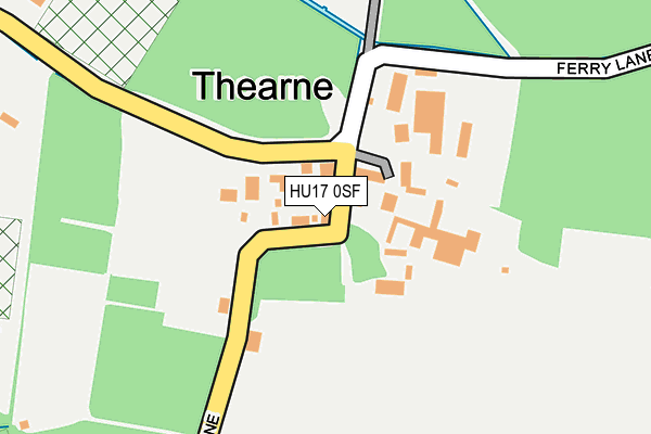 HU17 0SF map - OS OpenMap – Local (Ordnance Survey)