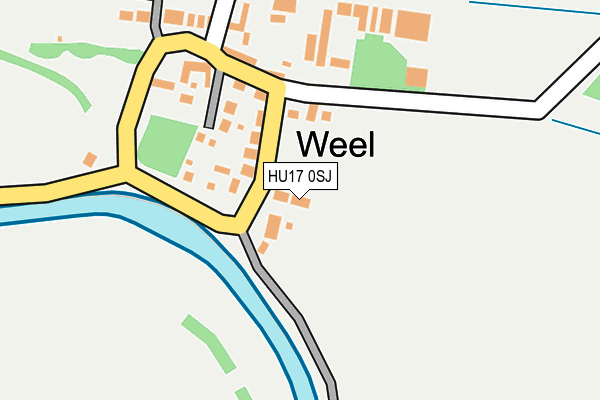 HU17 0SJ map - OS OpenMap – Local (Ordnance Survey)