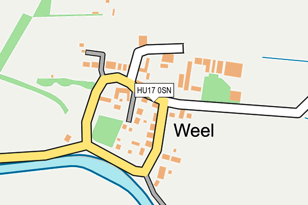 HU17 0SN map - OS OpenMap – Local (Ordnance Survey)