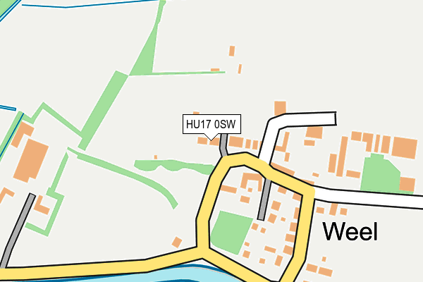 HU17 0SW map - OS OpenMap – Local (Ordnance Survey)