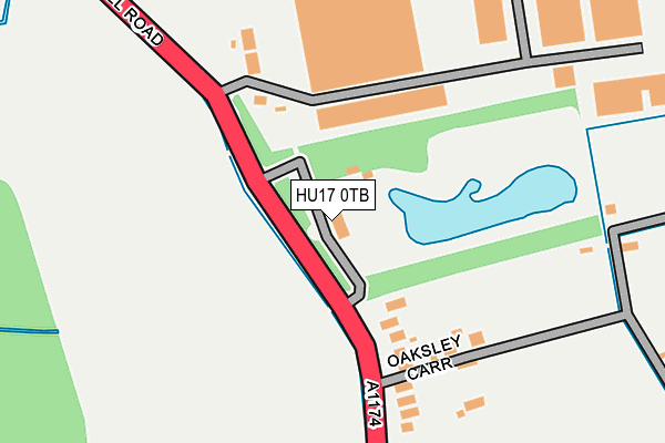 HU17 0TB map - OS OpenMap – Local (Ordnance Survey)