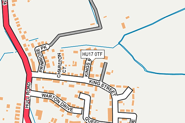 HU17 0TF map - OS OpenMap – Local (Ordnance Survey)