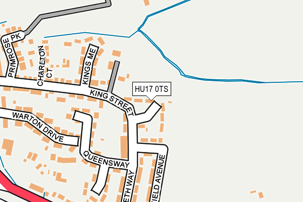 HU17 0TS map - OS OpenMap – Local (Ordnance Survey)
