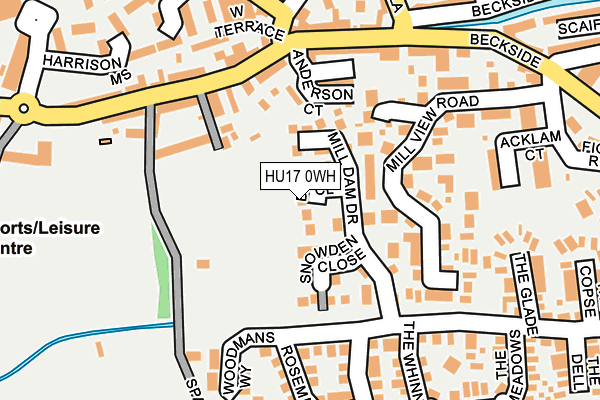 HU17 0WH map - OS OpenMap – Local (Ordnance Survey)
