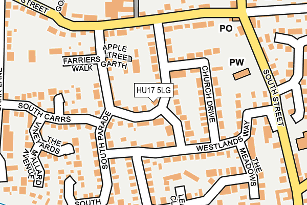 Map of TOWSE PROPERTY LTD at local scale