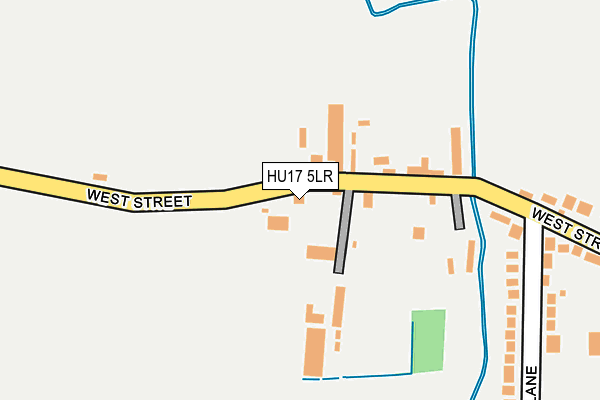 HU17 5LR map - OS OpenMap – Local (Ordnance Survey)