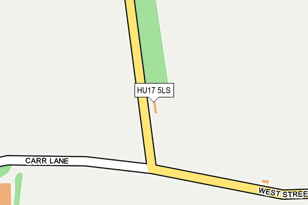 HU17 5LS map - OS OpenMap – Local (Ordnance Survey)