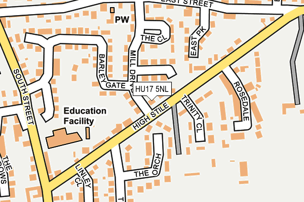 Map of S & M SCAFFOLDING LTD at local scale