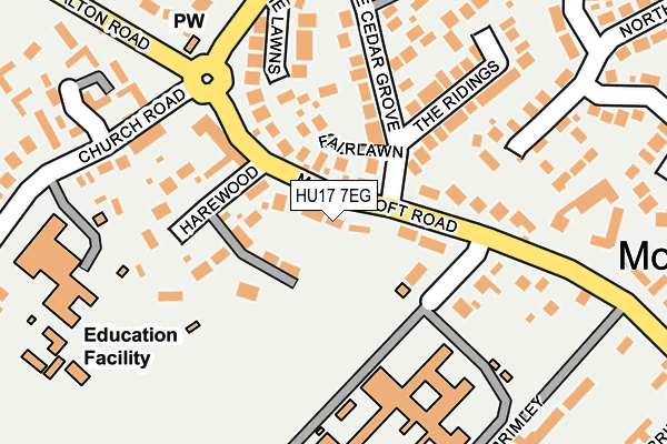 HU17 7EG map - OS OpenMap – Local (Ordnance Survey)