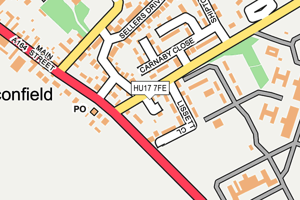 HU17 7FE map - OS OpenMap – Local (Ordnance Survey)