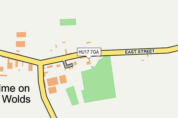HU17 7GA map - OS OpenMap – Local (Ordnance Survey)