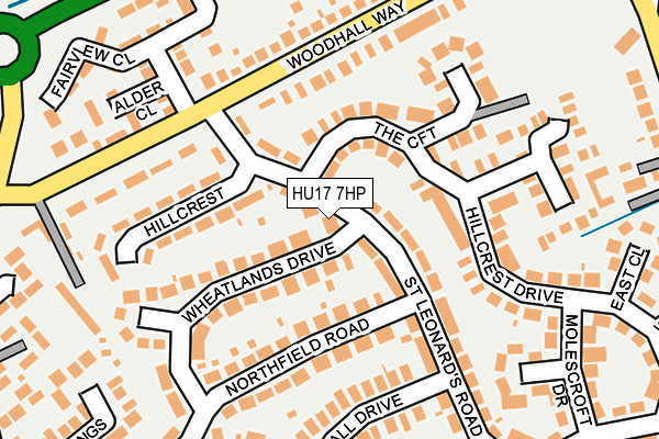 HU17 7HP map - OS OpenMap – Local (Ordnance Survey)