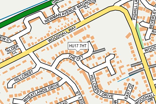HU17 7HT map - OS OpenMap – Local (Ordnance Survey)