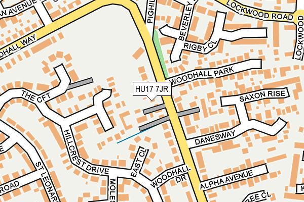 HU17 7JR map - OS OpenMap – Local (Ordnance Survey)