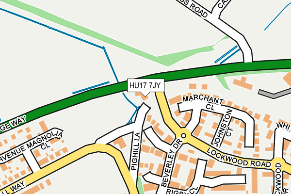 HU17 7JY map - OS OpenMap – Local (Ordnance Survey)