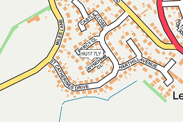 HU17 7LY map - OS OpenMap – Local (Ordnance Survey)