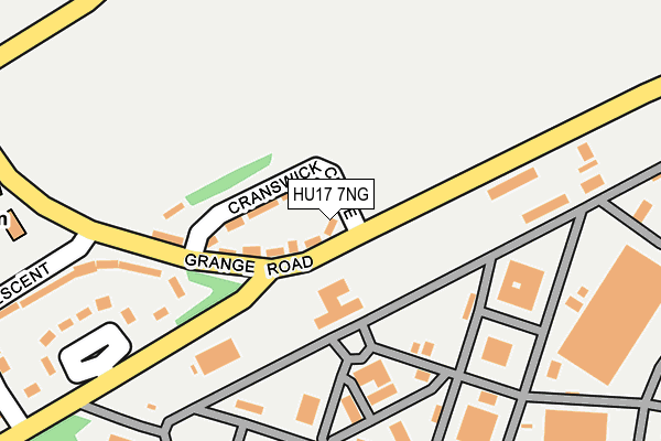 HU17 7NG map - OS OpenMap – Local (Ordnance Survey)