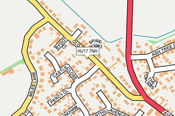 HU17 7NH map - OS OpenMap – Local (Ordnance Survey)