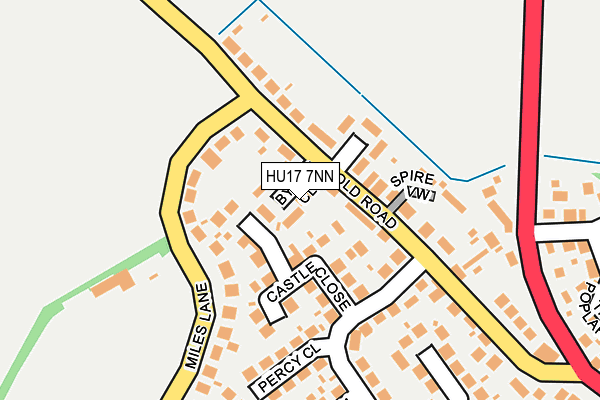 HU17 7NN map - OS OpenMap – Local (Ordnance Survey)